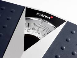 superficie antiscivolo dettagli cromati grande scala di visibilit/à portata 160 kg Bilancia pesapersone meccanica Korona 77775 Peter